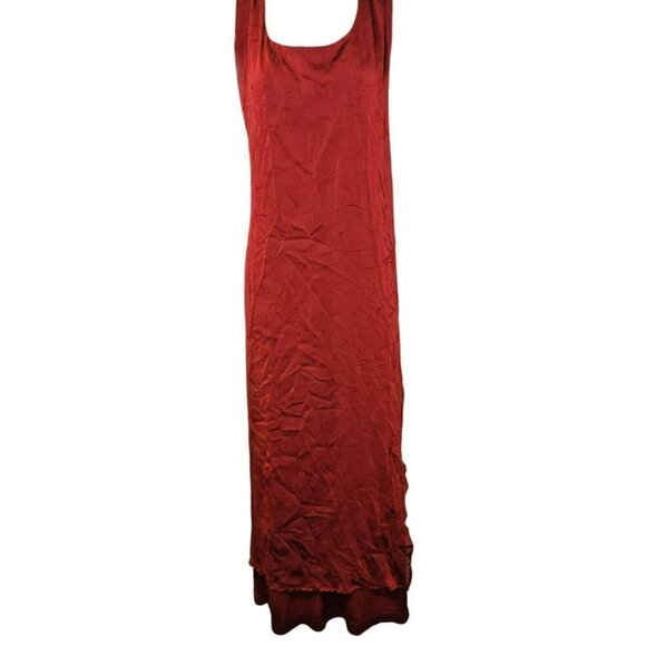 My Size Australia 18 Red Maxi Tank Dress Plus Size Long Stretch Knit – Excellent - Picture 4 of 6
